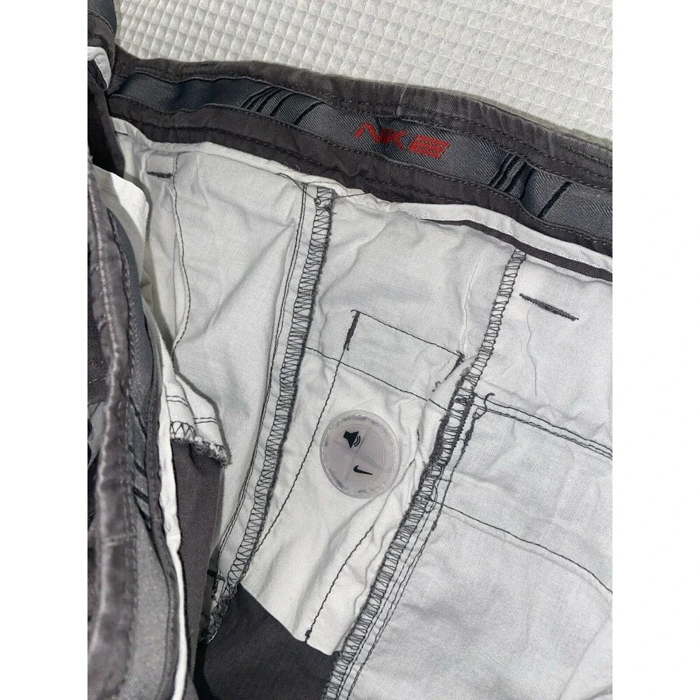 Vintage Y2K Nike Cargo Shorts Mens 36 Large Gray Baggy Silver Tag Outdoor Gorp